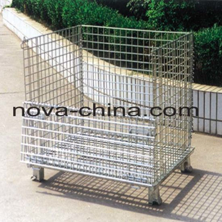 Pallet hộp lưới có thể gập bằng thép